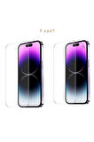 Apple iPhone 16 Pro Max Ile Uyumlu Ekran Koruyucu Şeffaf Temperli Kırılmaz Cam Ekran Koruyucu 2 Adet