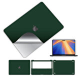 Macbook pro 14 inç 360 kaplama koruma sticker çizilmez film kaplama m1 m2 m3 m4 serisi YEŞİL
