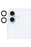 Apple iPhone 16 Plus ile Uyumlu Safir Damla Tekli Kamera Lens Koruyucu