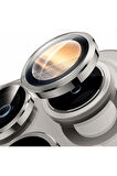 Apple iPhone 16 Pro ile Uyumlu Safir Damla Tekli Kamera Lens Koruyucu
