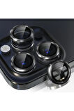 Apple iPhone 16 Pro ile Uyumlu Safir Damla Tekli Kamera Lens Koruyucu