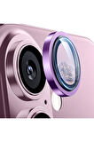 Apple iPhone 16 Plus ile Uyumlu Temperli Cam Tekli Kamera Lens Koruyucu