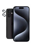 Apple iPhone 16 ile Uyumlu Parlak Taşlı Elmas Görünümlü Kamera Lens Koruyucu