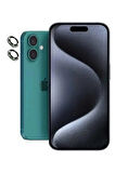 Apple iPhone 16 Plus ile Uyumlu Parlak Taşlı Elmas Görünümlü Kamera Lens Koruyucu