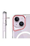 Apple iPhone 14 ile uyumlu Kılıf Airbag Köşeli Magsafe Wireless Şarj Özellikli Kılıf Kapak