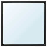 Duvar aynası, siyah, 65x65 cm