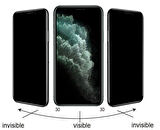 Apple iPhone 16 Plus Uyumlu Kolay Uygulama Aparatlı Hayalet Privacy Tam Kaplar Cam Ekran Koruyucu