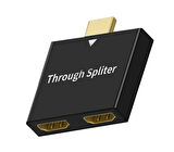 Hdmı çoğaltıcı adaptör 2 Hdmı 1080p görüntü ve ses aktarımı çoğaltıcı adaptör