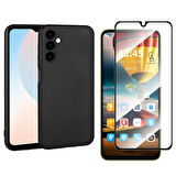 Samsung Galaxy A16 ile Uyumlu Telefon Kılıfı ve Tam Kaplayan Seramik Ekran Koruyucu