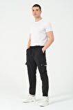 Paraşüt Kumaş Çıtçıtlı Yan Cepli Kargo/Jogger Pantolon Alt BL 2082-70085