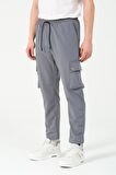 Paraşüt Kumaş Çıtçıtlı Yan Cepli Kargo/Jogger Pantolon Alt BL 2082-70085