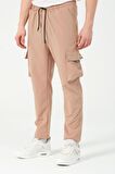 Paraşüt Kumaş Çıtçıtlı Yan Cepli Kargo/Jogger Pantolon Alt BL 2082-70085