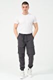 Yan Cepli Lastik Paça Kargo/Jogger Alt Bl 2130-70092