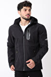 Reflektörlü Çıkarılabilir Kapüşonlu Softshell Mont Bl 1701_50388