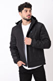 Sabit Kapüşon Cep Detay Kışlık Mont Bl 1760_50392