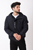 İçi Kürklü Baskılı Spor Likra Kumaş Mont PLDP2968-1_50411