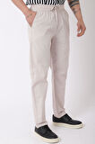 Bel Lastikli Keten Pantolon PLDP-01K_0385