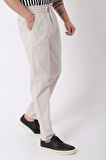Bel Lastikli Keten Pantolon PLDP-01K_0385