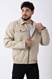 Bel Lastikli Kapaklı Oversize Suni Deri Mont PLDP 2998_50447