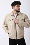 Bel Lastikli Kapaklı Oversize Suni Deri Mont PLDP 2998_50447