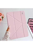 Xiaomi Redmi Pad SE 8.7 inç Uyumlu Kılıf 3 Farklı Stand Kalemlikli Tri Folding Tablet Kılıfı
