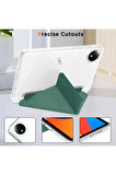 Xiaomi Redmi Pad SE 8.7 inç Uyumlu Kılıf 3 Farklı Stand Kalemlikli Tri Folding Tablet Kılıfı