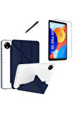 Xiaomi Redmi Pad SE 8.7 inç Uyumlu Tri Fold Kalemlikli Tablet Kılıfı Ekran Koruyucu Kalem Seti