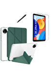 Xiaomi Redmi Pad SE 8.7 inç Uyumlu Tri Fold Kalemlikli Tablet Kılıfı Ekran Koruyucu Kalem Seti