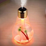 Led Işıklı Ampül Hava Nemlendirici Light Bulb Buhar Makinası Gece Lambası