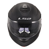 LS2 STROBE 2 MAT SİYAH ÇENE AÇILIR KASK