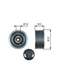 KAYIS GERGI RULMANI KANALLI (YM758137) MERCEDES TRAVEGO 00 (81X37X10) EURO 4-5