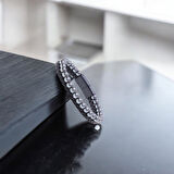  FM Hematit Doğaltaş Deri Erkek Bileklik 31832B7D9 