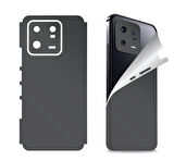 Xiaomi Mi 13 Pro için uyumlu 360 full arka ve yan kaplama koruma sticker KOYU GRİ