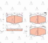 FREN BALATA HILUX LN-106 4104 ÖN 04465 35030
