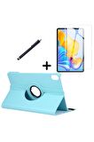Huawei Honor Pad 8 12 Inç Uyumlu 360° Dönebilen Standlı Tablet Kılıfı Ekran Koruyucu ve Kalem Seti