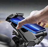 Cf Moto 450 sr için Karbon Darbe emici titreşim engelleyici motosiklet telefon tutucu