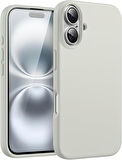 Apple iPhone 16 ile Uyumlu Telefon Kılıfı Kadife Iç Yüzey Soft Tasarım Lansman Kılıf