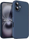 Apple iPhone 16 Plus ile Uyumlu Telefon Kılıfı Kadife Iç Yüzey Soft Tasarım Lansman Kılıf