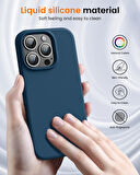 Apple iPhone 16 Pro Max ile Uyumlu Telefon Kılıfı Kadife Iç Yüzey Soft Tasarım Lansman Kılıf