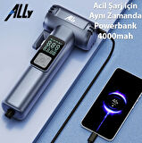 Çok fonksiyonlu şarjlı Çok güçlü araç şişirme pompası tekerlek şişirme pompası powerbanklı