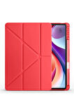 Lenovo Tab K11 TB-330FU 11 Inç Uyumlu Tri Fold Kalemlikli Tablet Kılıfı Ekran Koruyucu Kalem Seti