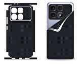 Xiaomi Redmi K70 Ultra için uyumlu 360 full arka kaplama koruma sticker - KARBONFİBER