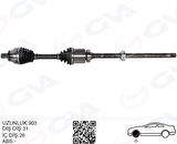 KOMPLE AKS ÖN SAĞ FREELANDER 2 L359 2.2 TD4 2006-2014 UZUNLUK 1.002MM DİŞ 40 DİFERANSİYEL DİŞ 28 LR002618 LR006707 LR062661