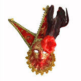 Rönesans Tüylü Parti Maskesi