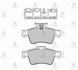 FREN BALATA / MAZDA 3 2003-2011 / PRIMERA 2003 / C5 / C-MAX / FOCUS 2011-2015 / VECTRA C / S-40 / / GRAND C-MAX 2011 / C-70 / TRANSIT CONNECT 2013 DİSK ARKA 2T1J2M008AA