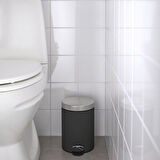 Çöp kutusu, koyu gri, 3 lt