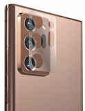 Samsung Galaxy S21 Ultra için full kaplama ön arka kamera nano tempered ekran koruyucu 3 adet set