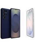 Samsung Galaxy S26 Ultra ile Uyumlu Kılıf Esnek Premium Telefon Kılıfı ve Temperli Cam Koruyucu