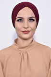 Önü Çapraz Boru Bone Bordo - Bordo
