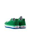 Unisex Erkek Kız Çocuk Keten Kısa Convers Modeli Bağcıklı Spor Ayakkabı YEŞİL